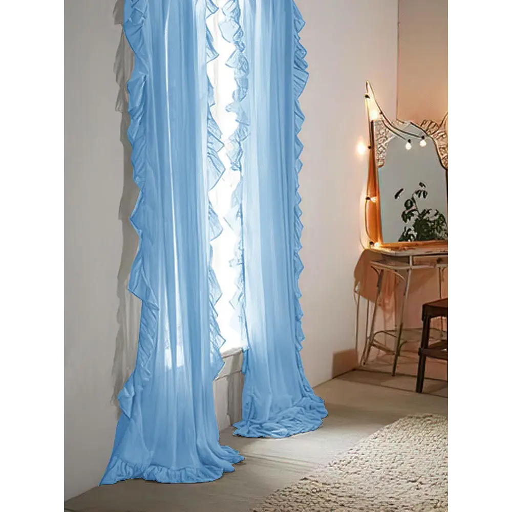 Фото 4 Тюль на ленте At Home Шилонен-02 150x260 см вуаль цвет голубой AA128002-260 Фото 4 Тюль на ленте At Home Шилонен-02 150x260 см вуаль цвет голубой AA128002-260