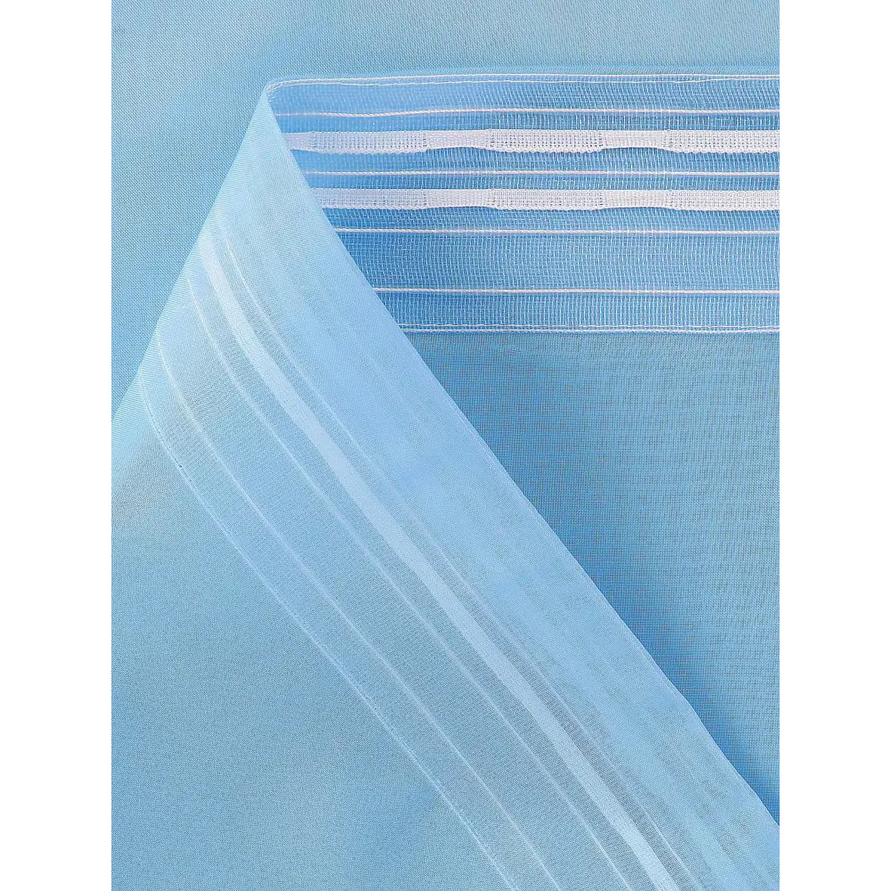 Фото 6 Тюль на ленте At Home Шилонен-02 150x260 см вуаль цвет голубой AA128002-260 Фото 6 Тюль на ленте At Home Шилонен-02 150x260 см вуаль цвет голубой AA128002-260