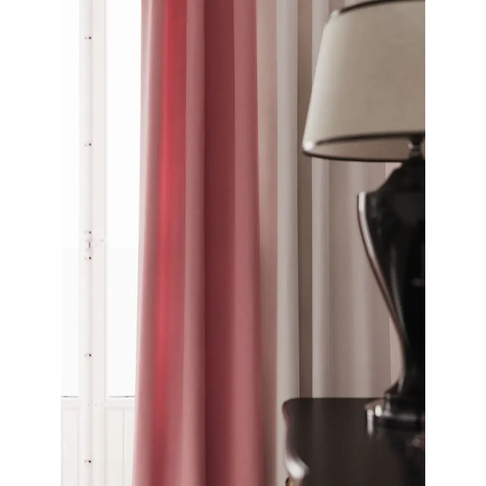 Фото 5 Комплект штор на ленте At Home Нобиус 145x240 см полиэстер цвет розовый/фиолетовый AA213520-240