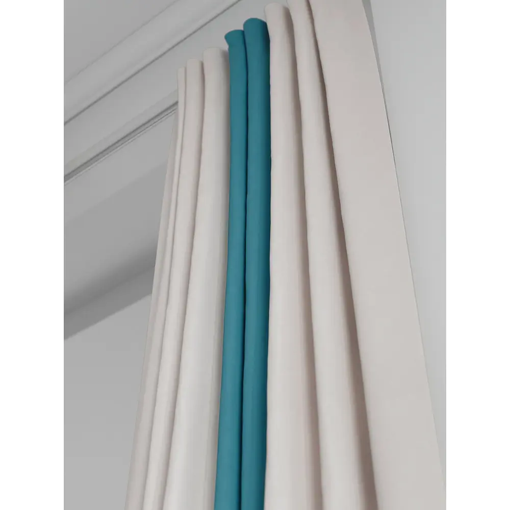 Фото 5 Комплект штор на ленте At Home Нобиус 180x320 см полиэстер цвет бирюзовый AA213553-320 Фото 5 Комплект штор на ленте At Home Нобиус 180x320 см полиэстер цвет бирюзовый AA213553-320