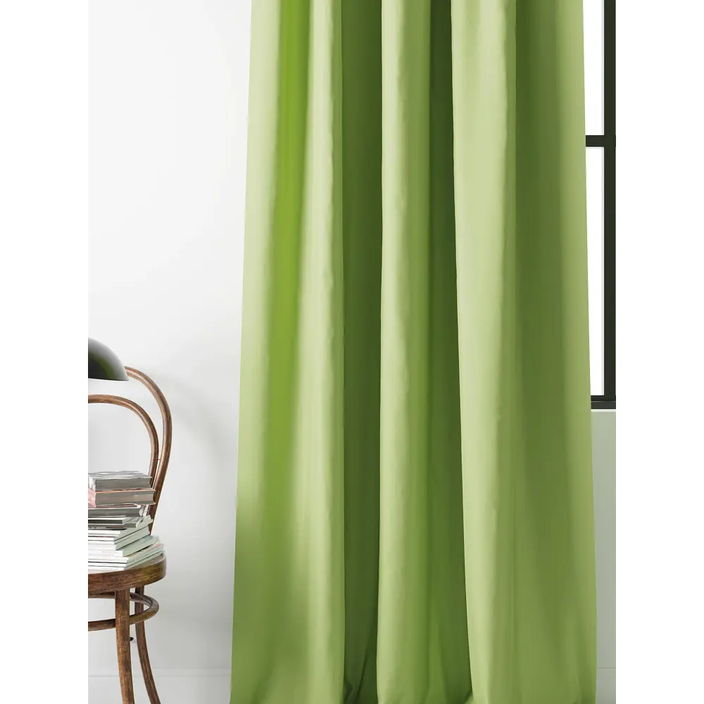 Фото 7 Комплект штор на ленте At Home Блэки 150x260 см блэкаут цвет зеленый AA213035-260 Фото 7 Комплект штор на ленте At Home Блэки 150x260 см блэкаут цвет зеленый AA213035-260