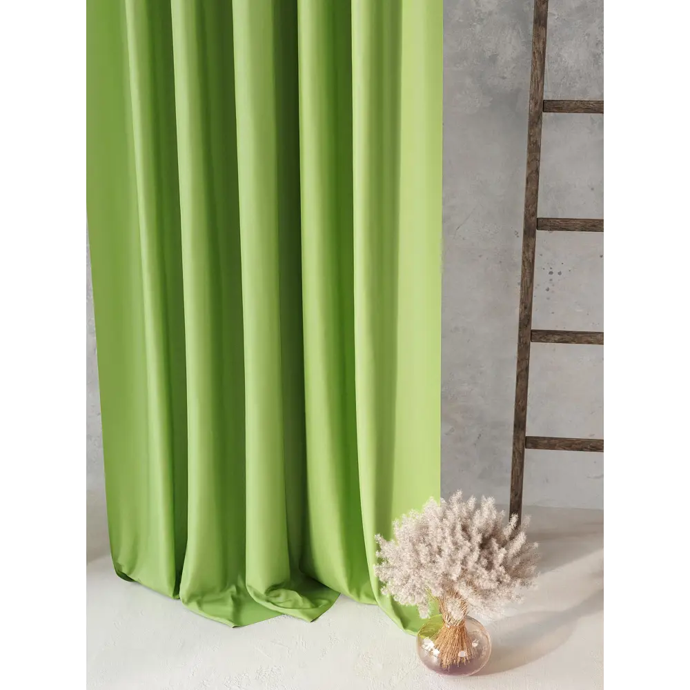 Фото 3 Комплект штор на ленте At Home Блэки 150x260 см блэкаут цвет зеленый AA213035-260 Фото 3 Комплект штор на ленте At Home Блэки 150x260 см блэкаут цвет зеленый AA213035-260