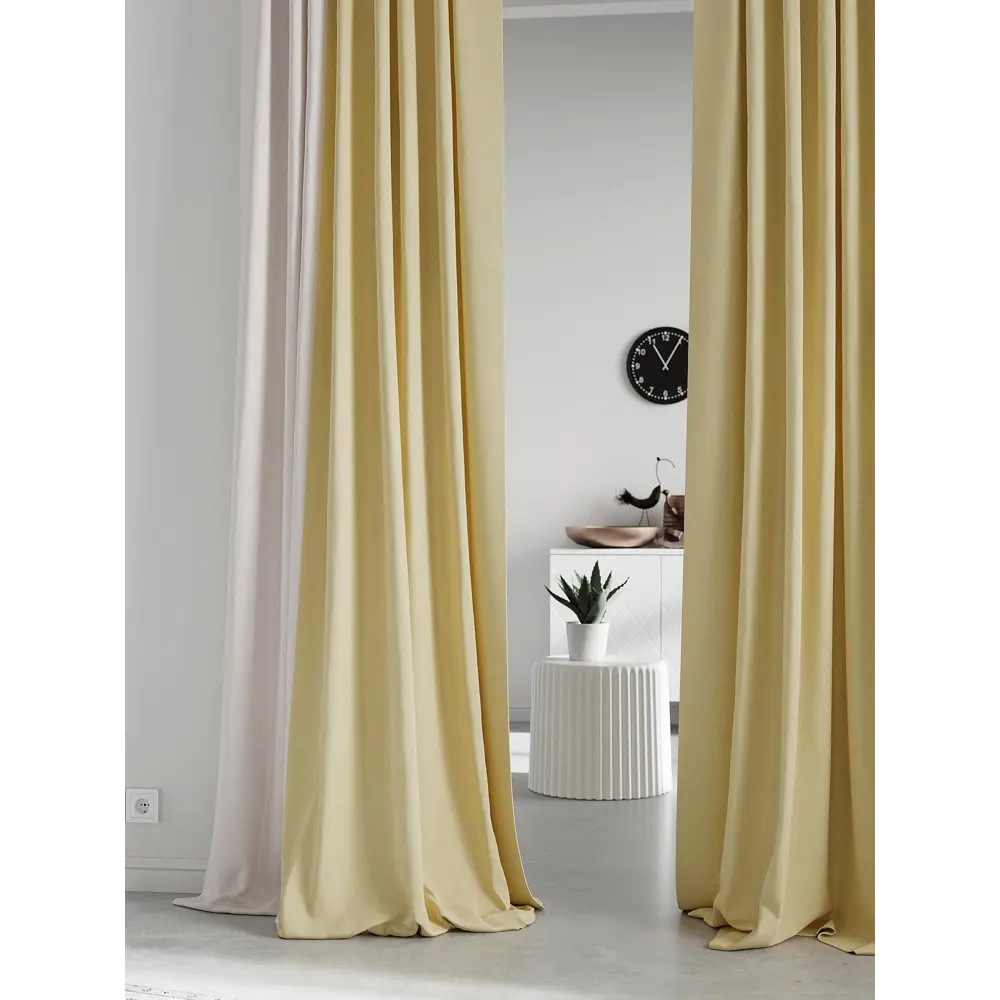 Фото 3 Комплект штор на ленте At Home Нобиус 145x230 см полиэстер цвет зеленый AA213629-230 Фото 3 Комплект штор на ленте At Home Нобиус 145x230 см полиэстер цвет зеленый AA213629-230