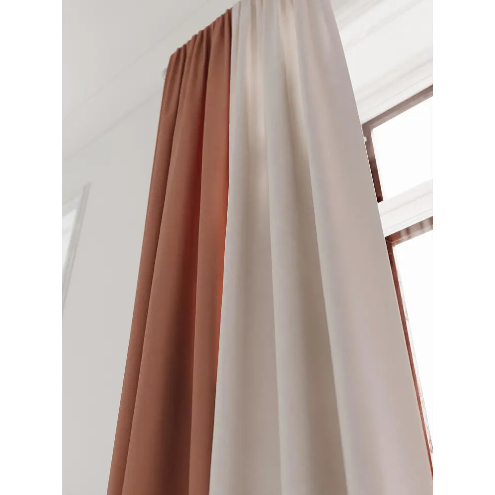 Фото 7 Комплект штор на ленте At Home Нобиус 145x280 см полиэстер цвет оранжевый AA213521-280 Фото 7 Комплект штор на ленте At Home Нобиус 145x280 см полиэстер цвет оранжевый AA213521-280