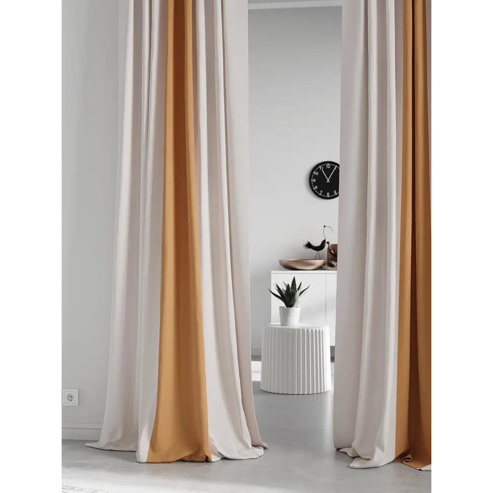 Фото 3 Комплект штор на ленте At Home Нобиус 180x290 см полиэстер цвет коричневый AA213564-290 Фото 3 Комплект штор на ленте At Home Нобиус 180x290 см полиэстер цвет коричневый AA213564-290