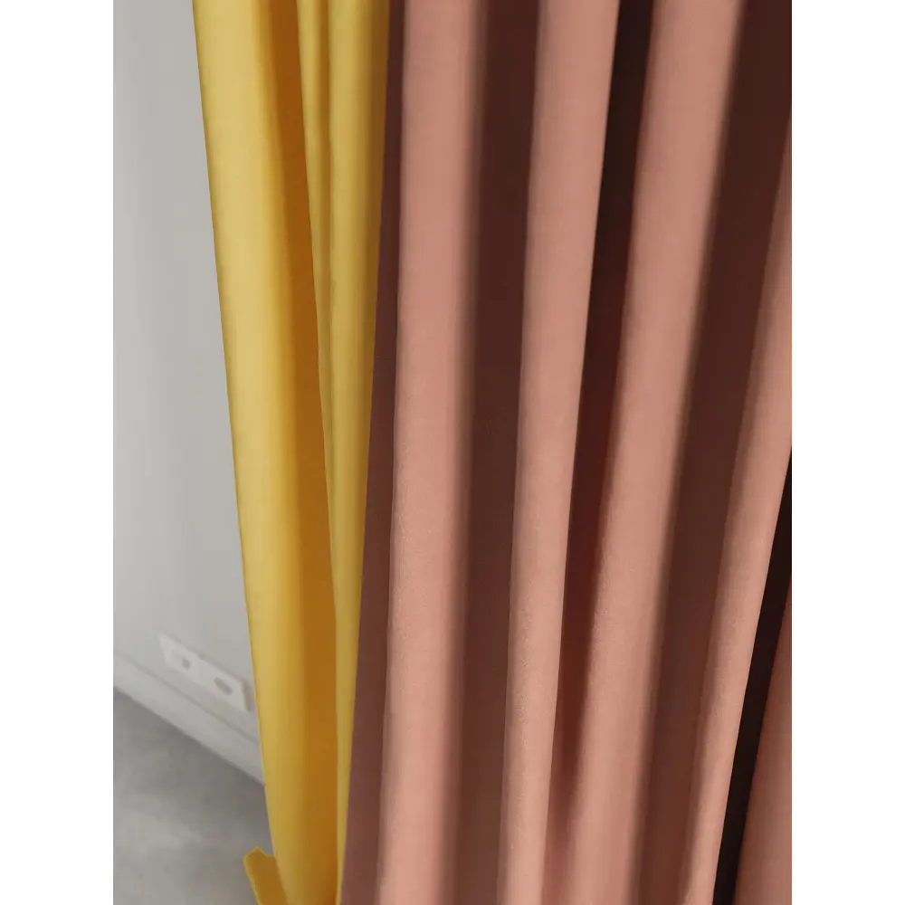 Фото 4 Комплект штор на ленте At Home Нобиус 145x290 см полиэстер цвет оранжевый/розовый AA213641-290