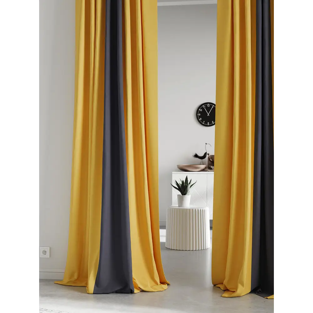 Фото 3 Комплект штор на ленте At Home Нобиус 180x280 см полиэстер цвет серый AA213576-280 Фото 3 Комплект штор на ленте At Home Нобиус 180x280 см полиэстер цвет серый AA213576-280