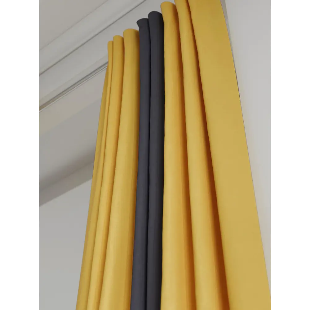 Фото 5 Комплект штор на ленте At Home Нобиус 180x280 см полиэстер цвет серый AA213576-280 Фото 5 Комплект штор на ленте At Home Нобиус 180x280 см полиэстер цвет серый AA213576-280