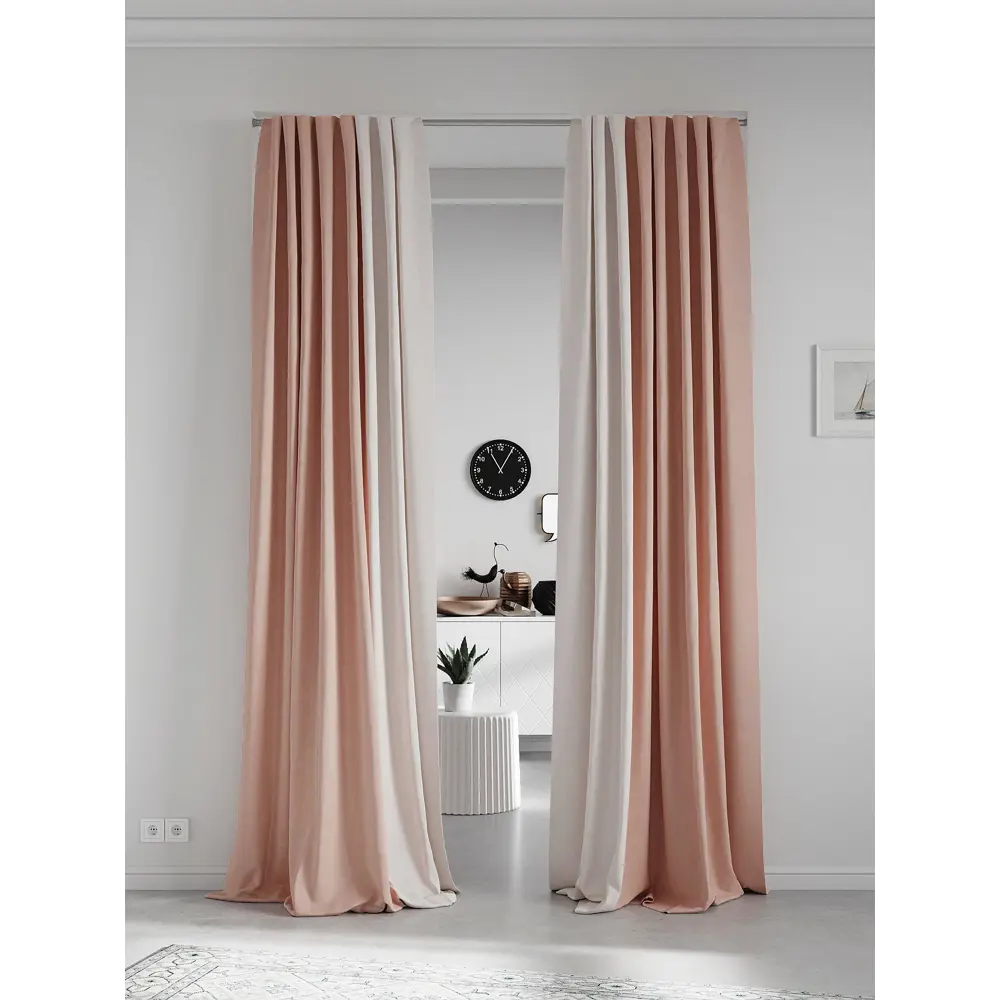 Фото 2 Комплект штор на ленте At Home Нобиус 145x240 см полиэстер цвет розовый/фиолетовый AA213598-240 Фото 2 Комплект штор на ленте At Home Нобиус 145x240 см полиэстер цвет розовый/фиолетовый AA213598-240