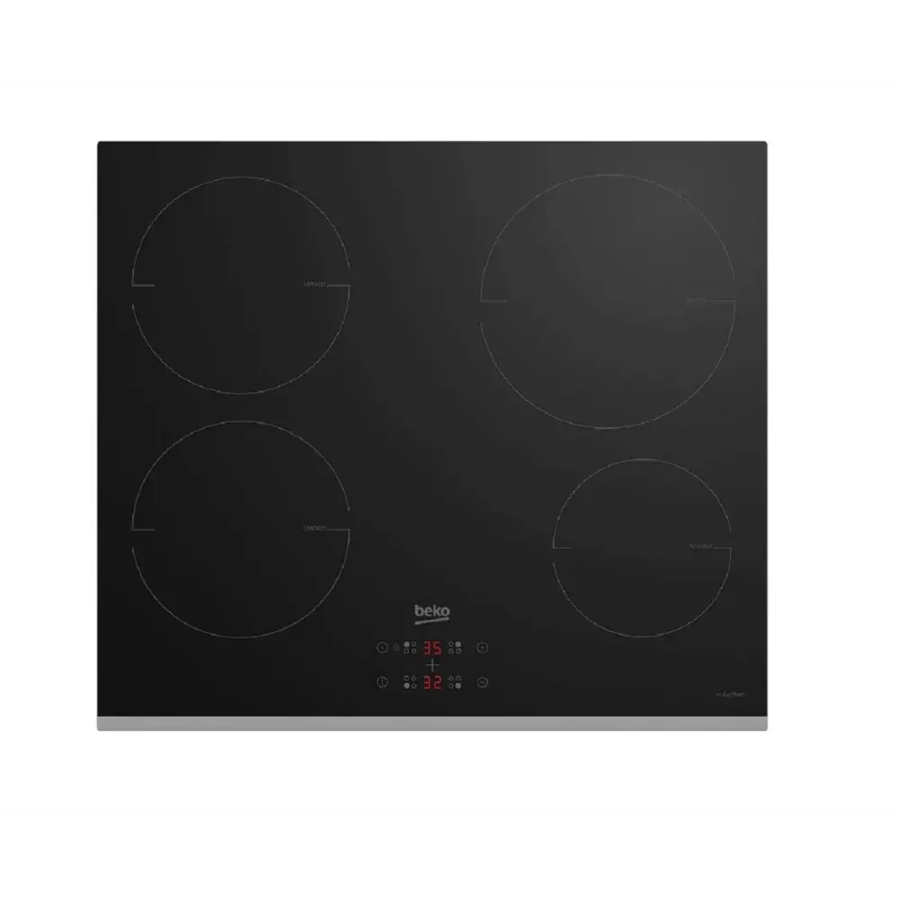 Фото Индукционная варочная панель Beko 7757189221 58 см 4 конфорки цвет черный Фото Индукционная варочная панель Beko 7757189221 58 см 4 конфорки цвет черный
