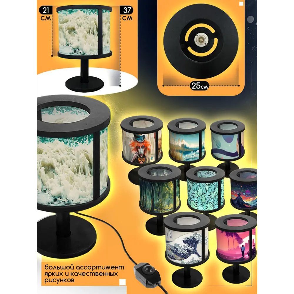 Фото 4 Настольная лампа Бруталити природа 644 Na-nojke-di-150724-0169 цвет черный