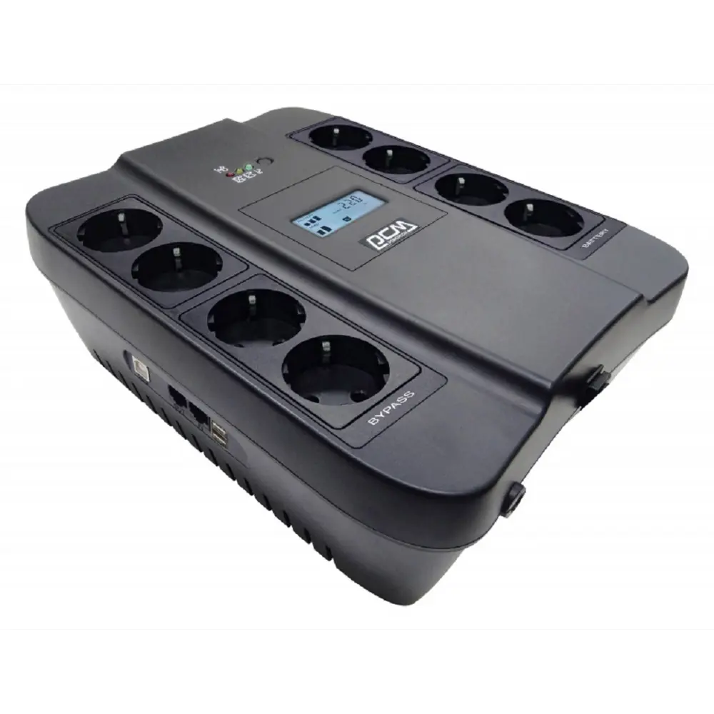 Фото Источник бесперебойного питания Powercom Spider SPD-550U LCD USB 550 ВА 330 Вт Фото Источник бесперебойного питания Powercom Spider SPD-550U LCD USB 550 ВА 330 Вт