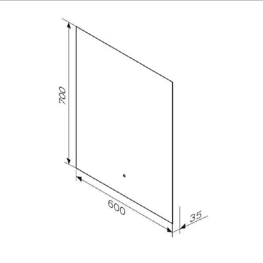 Фото 6 Зеркало для ванной Am.pm Brava M88MOX0601S с подсветкой 60x70см