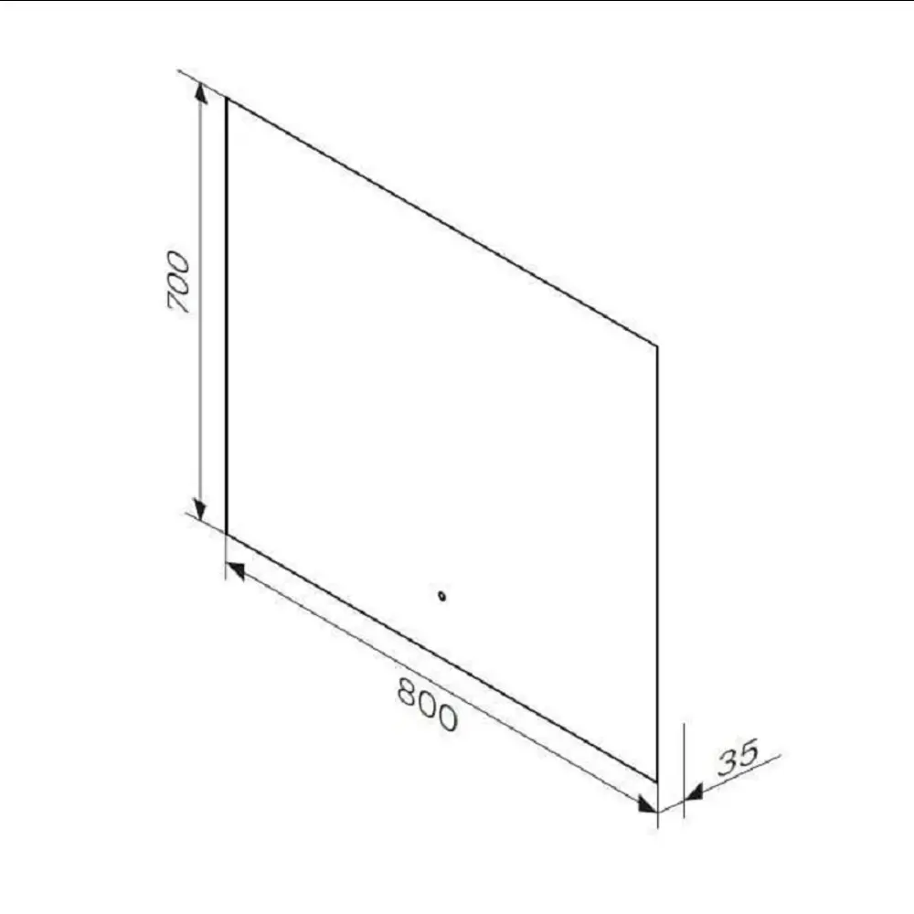 Фото 6 Зеркало для ванной Am.pm Brava M88MOX0801S с подсветкой 80x70см