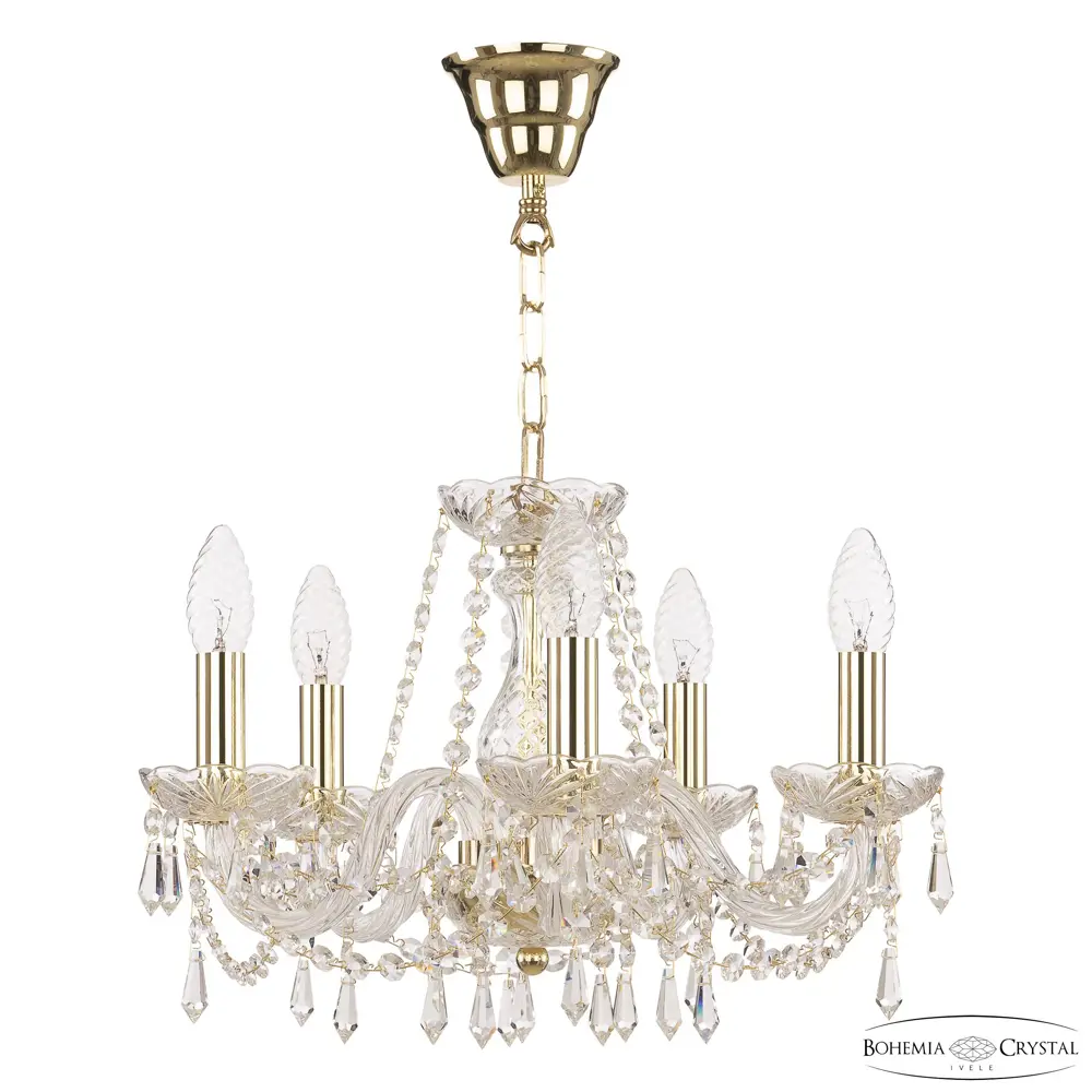 Фото Люстра подвесная Bohemia ivele crystal 75117 5 ламп 10 м² цвет золото Фото Люстра подвесная Bohemia ivele crystal 75117 5 ламп 10 м² цвет золото