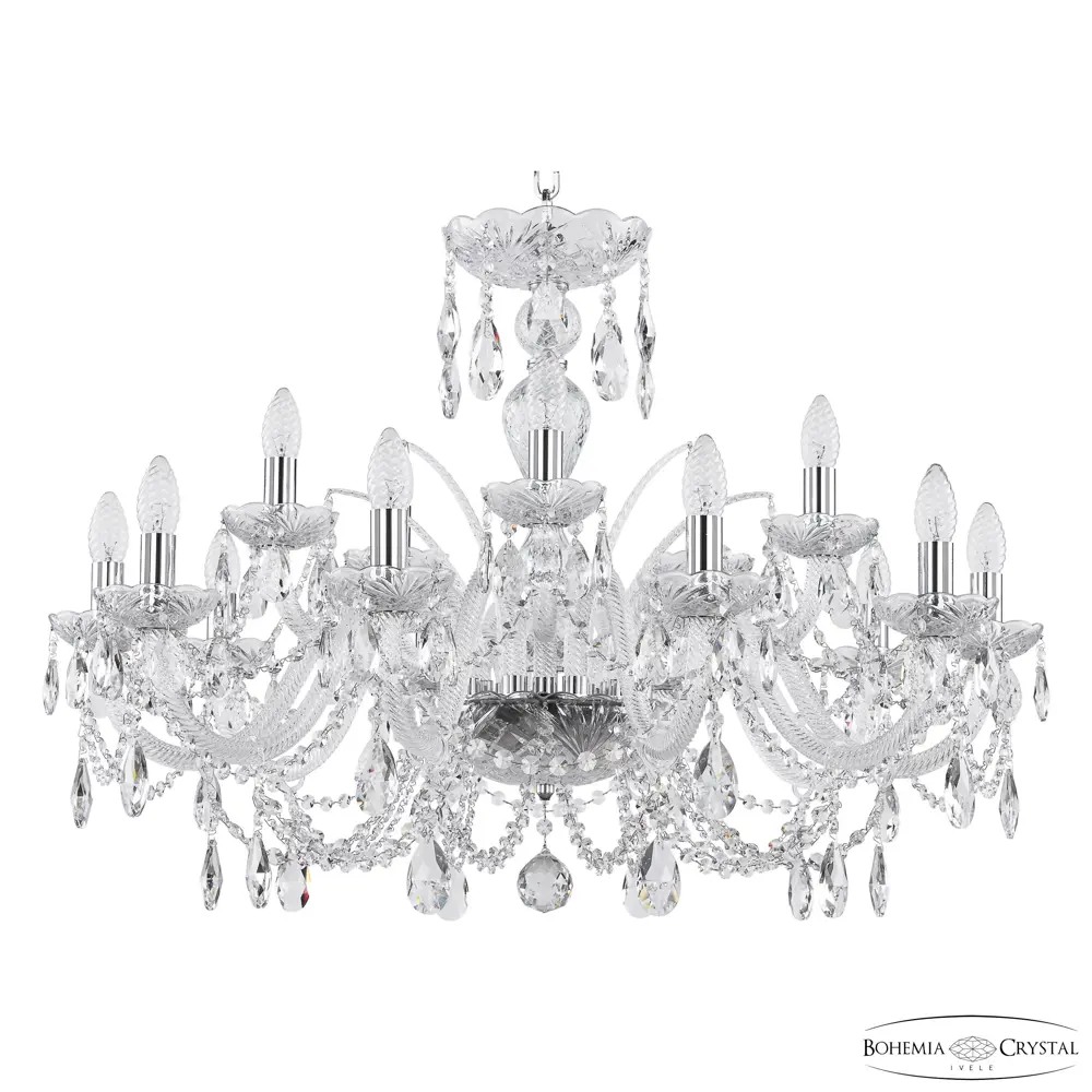 Фото Люстра подвесная Bohemia ivele crystal 14047 14047 15 ламп 30 м² цвет никель Фото Люстра подвесная Bohemia ivele crystal 14047 14047 15 ламп 30 м² цвет никель
