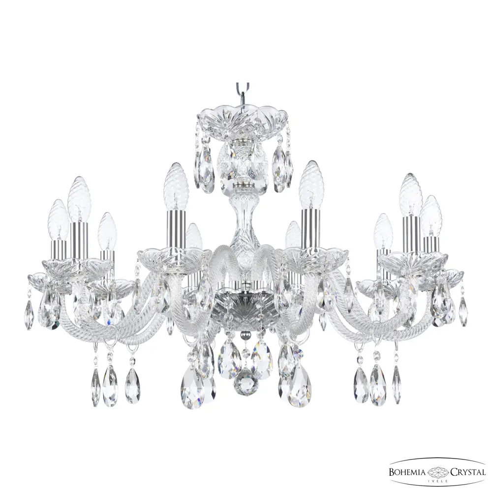 Фото Люстра подвесная Bohemia ivele crystal 322048 322048 10 ламп 20 м² цвет никель Фото Люстра подвесная Bohemia ivele crystal 322048 322048 10 ламп 20 м² цвет никель