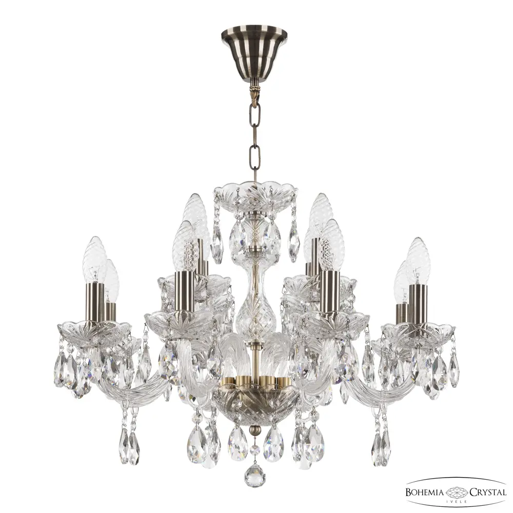 Фото Люстра подвесная Bohemia ivele crystal 324749 12 ламп 24 м² цвет медный Фото Люстра подвесная Bohemia ivele crystal 324749 12 ламп 24 м² цвет медный