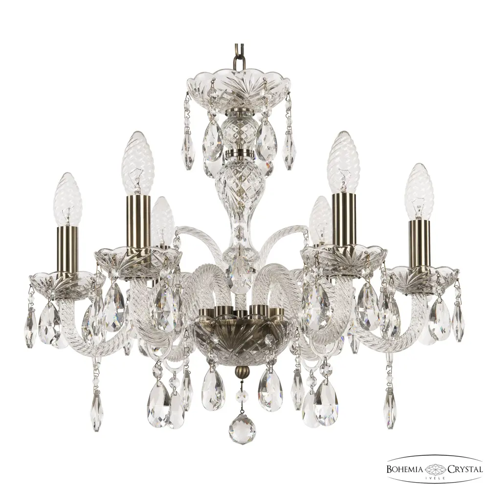 Фото Люстра подвесная Bohemia ivele crystal 321071 321071 6 ламп 12 м² цвет медный Фото Люстра подвесная Bohemia ivele crystal 321071 321071 6 ламп 12 м² цвет медный