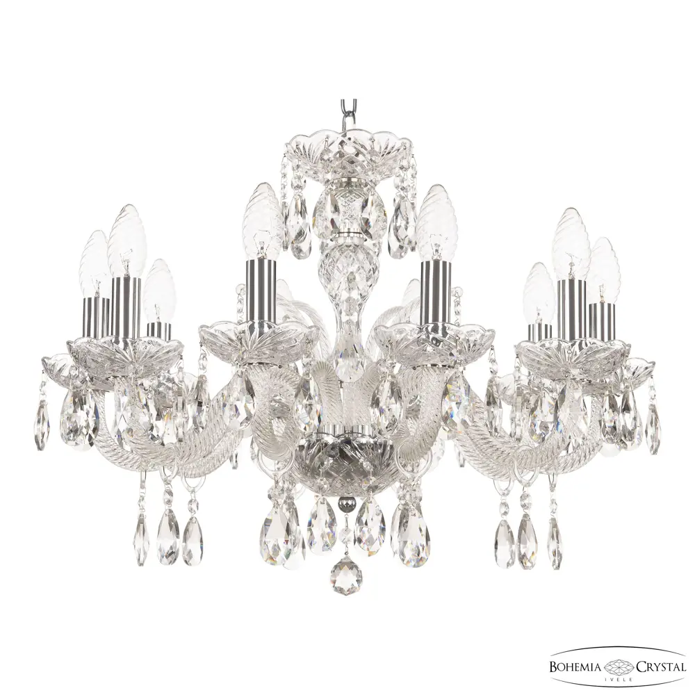 Фото Люстра подвесная Bohemia ivele crystal 321113 321113 10 ламп 20 м² цвет никель Фото Люстра подвесная Bohemia ivele crystal 321113 321113 10 ламп 20 м² цвет никель
