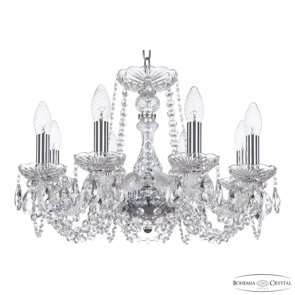 Фото Люстра подвесная Bohemia ivele crystal 321106 321106 8 ламп 16 м² цвет никель Фото Люстра подвесная Bohemia ivele crystal 321106 321106 8 ламп 16 м² цвет никель