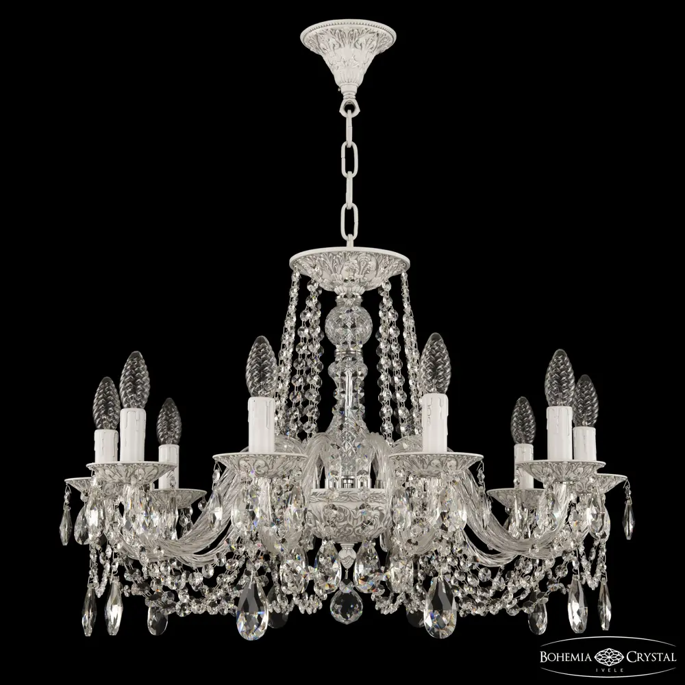 Фото Люстра подвесная Bohemia ivele crystal 170065 10 ламп 20 м² цвет серебристый Фото Люстра подвесная Bohemia ivele crystal 170065 10 ламп 20 м² цвет серебристый