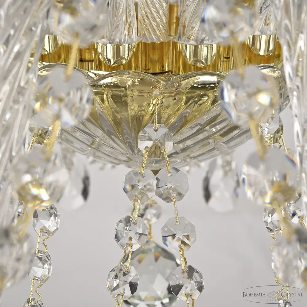 Фото 4 Люстра подвесная Bohemia ivele crystal 12395 12395 10 ламп 20 м² цвет золото Фото 4 Люстра подвесная Bohemia ivele crystal 12395 12395 10 ламп 20 м² цвет золото
