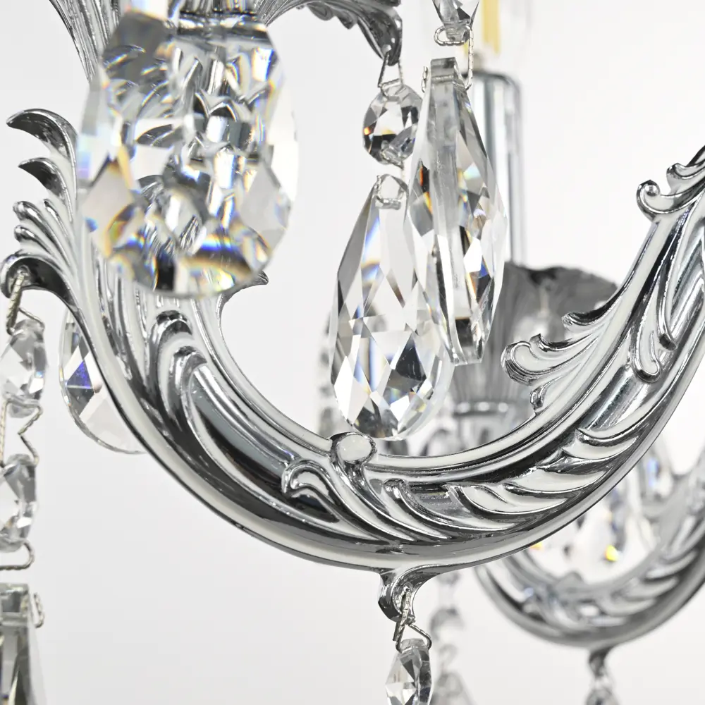 Фото 6 Люстра подвесная Bohemia ivele crystal 382142 382142 6 ламп 12 м² цвет серебро Фото 6 Люстра подвесная Bohemia ivele crystal 382142 382142 6 ламп 12 м² цвет серебро