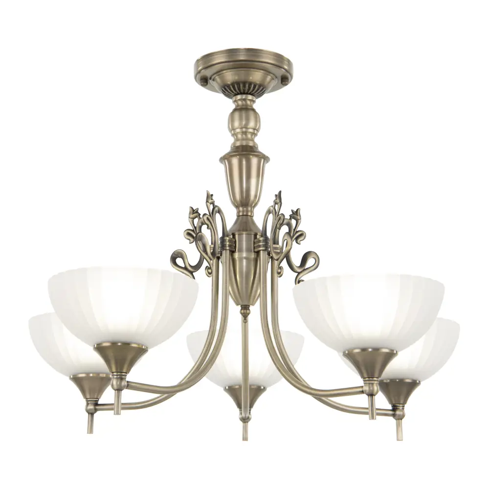 Фото 3 Люстра потолочная Arte perfetto luce 376299 5 ламп 10 м² цвет бронза