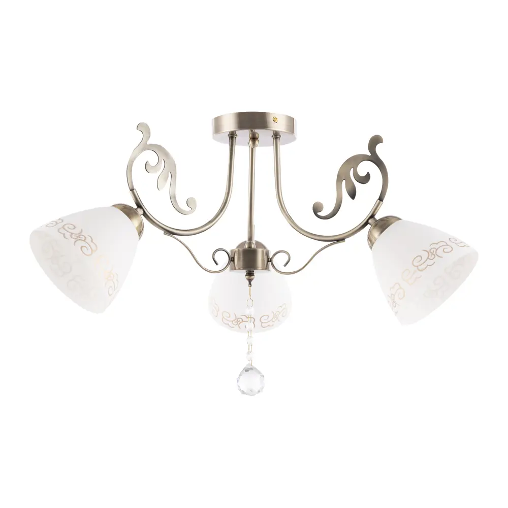 Фото 3 Люстра потолочная Arte perfetto luce 376388 3 лампы 6 м² цвет бронза Фото 3 Люстра потолочная Arte perfetto luce 376388 3 лампы 6 м² цвет бронза