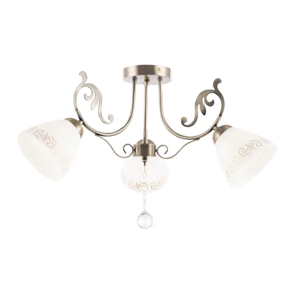 Фото Люстра потолочная Arte perfetto luce 376388 3 лампы 6 м² цвет бронза Фото Люстра потолочная Arte perfetto luce 376388 3 лампы 6 м² цвет бронза