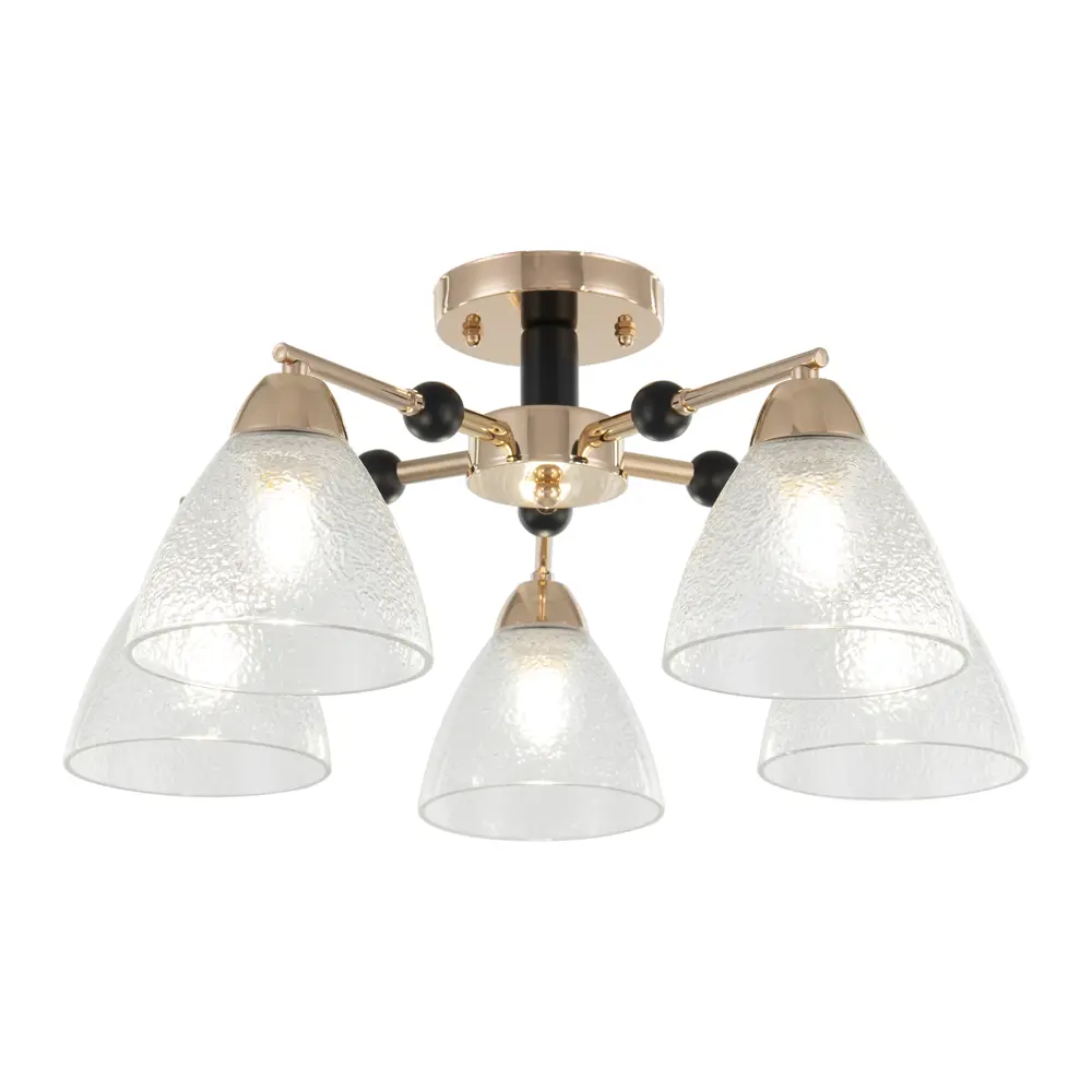 Фото Люстра потолочная Arte perfetto luce 377068 5 ламп 10 м² цвет золото Фото Люстра потолочная Arte perfetto luce 377068 5 ламп 10 м² цвет золото