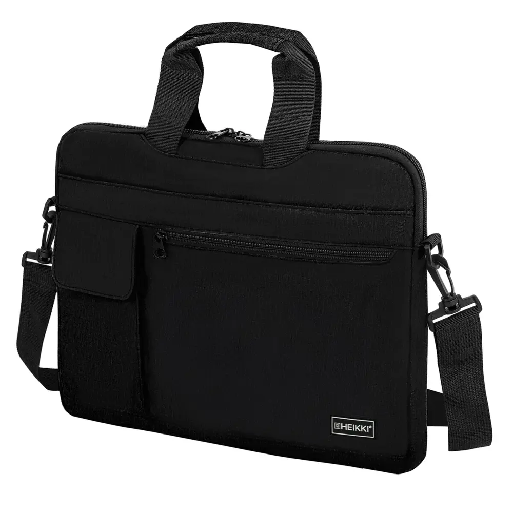 Фото Сумка портфель HEIKKI Novation 38x28x3 см с отделением для ноутбука полиэстер цвет черный Фото Сумка портфель HEIKKI Novation 38x28x3 см с отделением для ноутбука полиэстер цвет черный