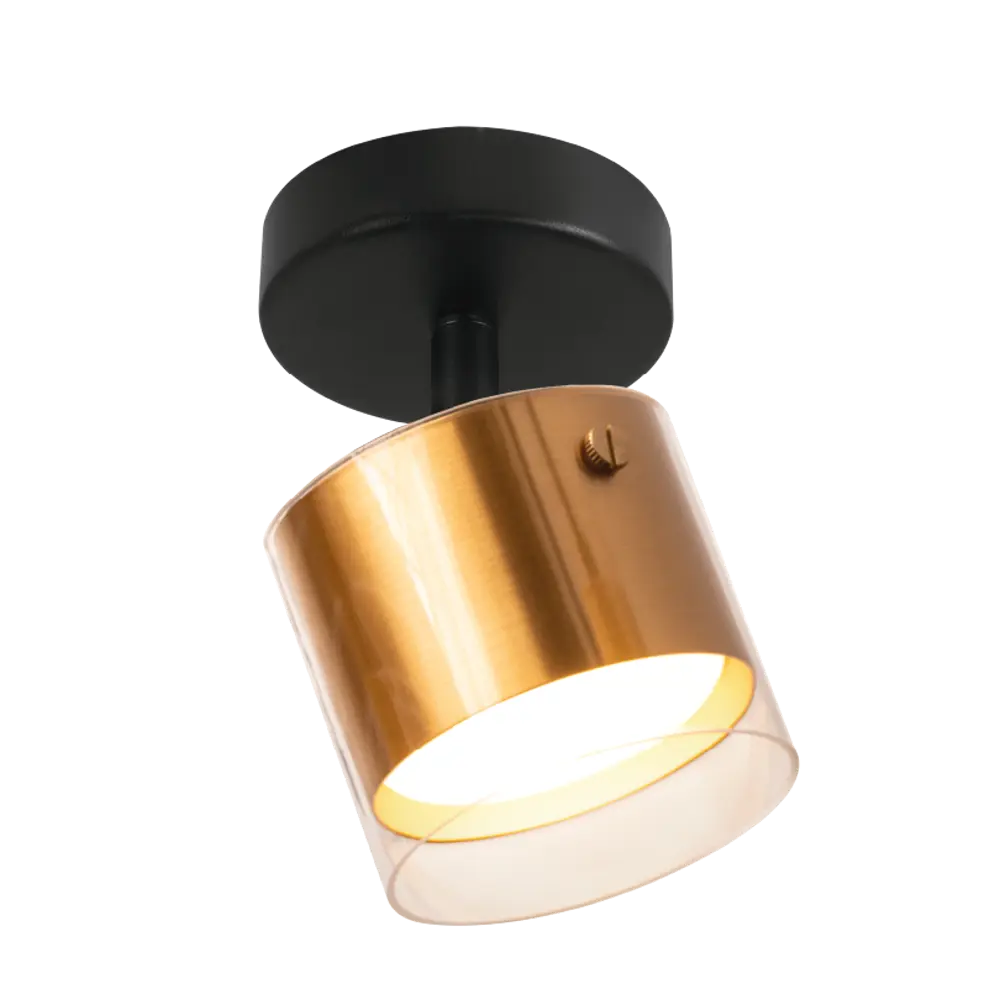 Фото 2 Светильник точечный накладной Wolta Oro Wsl-gx53/s07g 2 м² цвет черный Фото 2 Светильник точечный накладной Wolta Oro Wsl-gx53/s07g 2 м² цвет черный