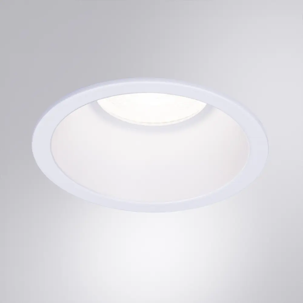 Фото Светильник точечный встраиваемый Arte lamp Dash A2864pl-1wh под отверстие 80 мм GU10 цвет белый Фото Светильник точечный встраиваемый Arte lamp Dash A2864pl-1wh под отверстие 80 мм GU10 цвет белый
