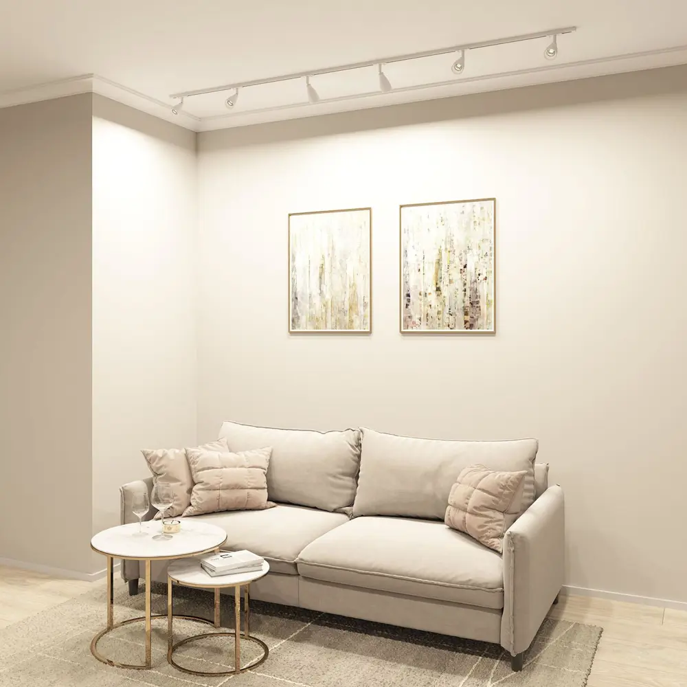 Фото 4 Трековый светильник спот под лампу Denkirs Dk6050-wh 15 Вт однофазный 2 м² цвет белый Фото 4 Трековый светильник спот под лампу Denkirs Dk6050-wh 15 Вт однофазный 2 м² цвет белый