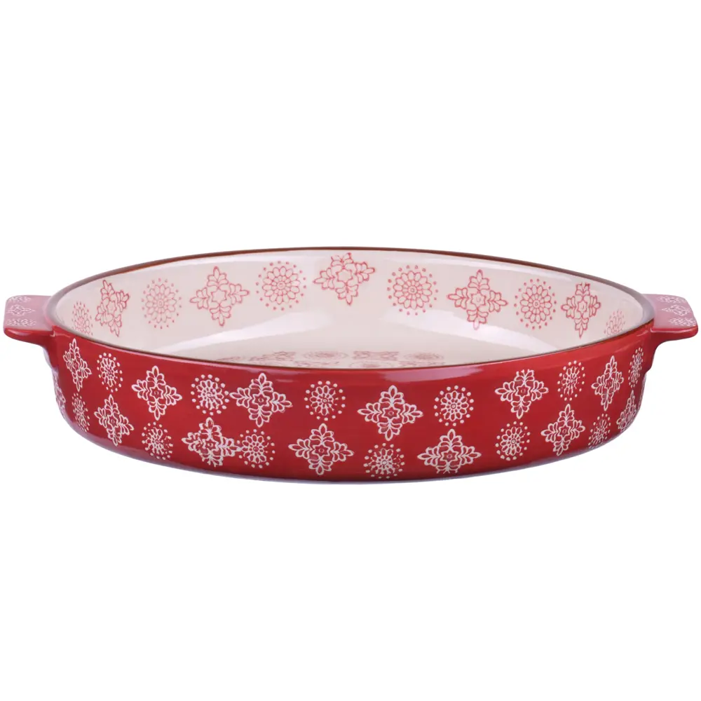 Фото 4 Форма для запекания Loraine 26x30 см керамика 1 шт цвет красный Фото 4 Форма для запекания Loraine 26x30 см керамика 1 шт цвет красный
