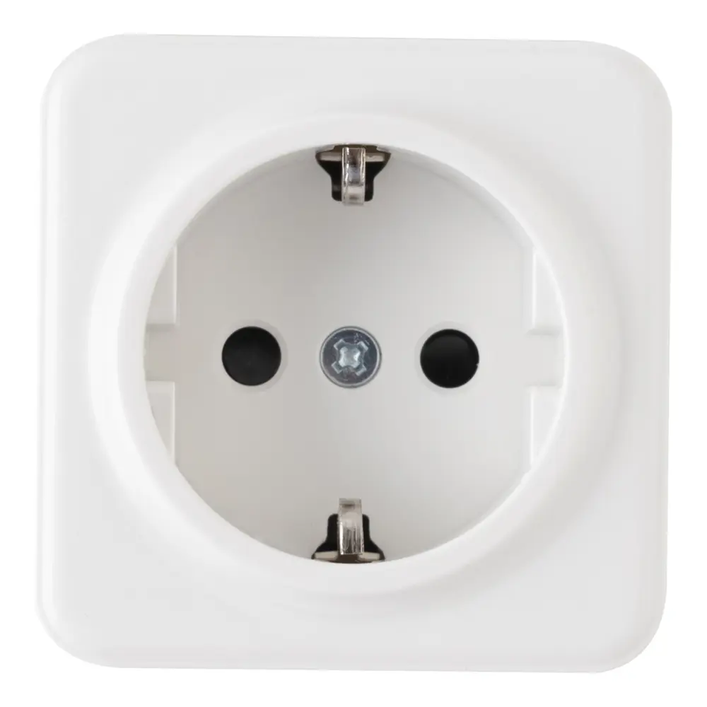Фото 3 Розетка встраиваемая Arte milano 385557 с заземлением цвет белый