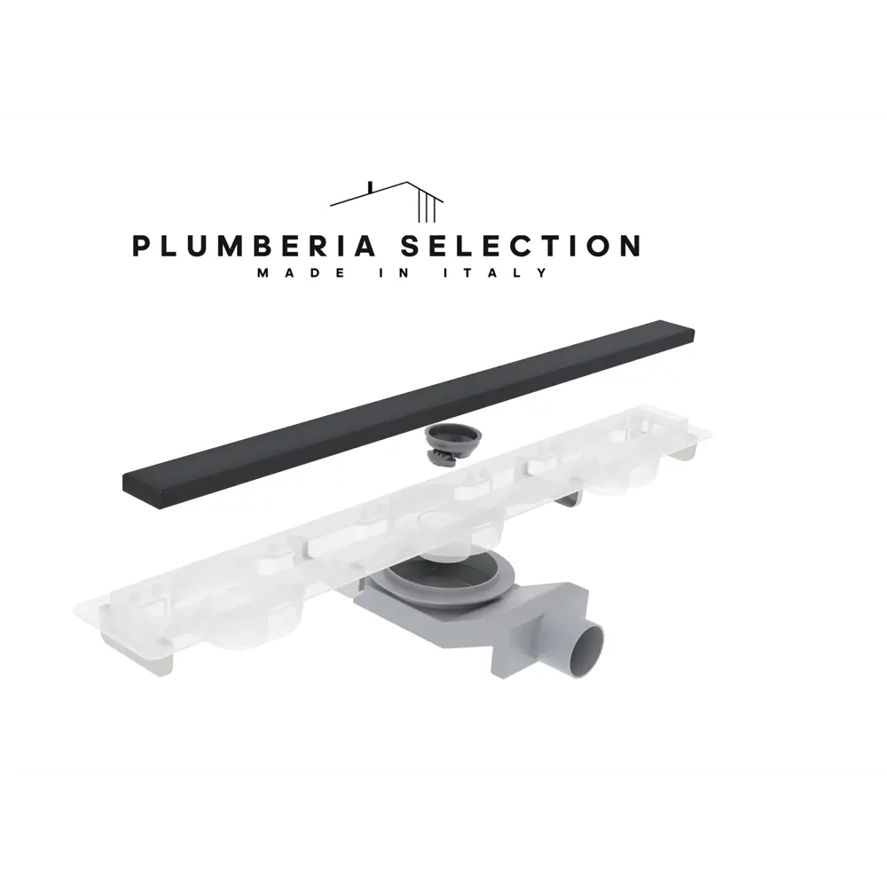 Фото 3 Трап для душа Plumberia selection PSM60NO комбинированный затвор 4x60 см нержавеющая сталь Фото 3 Трап для душа Plumberia selection PSM60NO комбинированный затвор 4x60 см нержавеющая сталь