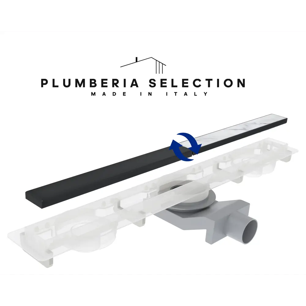 Фото 2 Трап для душа Plumberia selection PSM60NO комбинированный затвор 4x60 см нержавеющая сталь Фото 2 Трап для душа Plumberia selection PSM60NO комбинированный затвор 4x60 см нержавеющая сталь