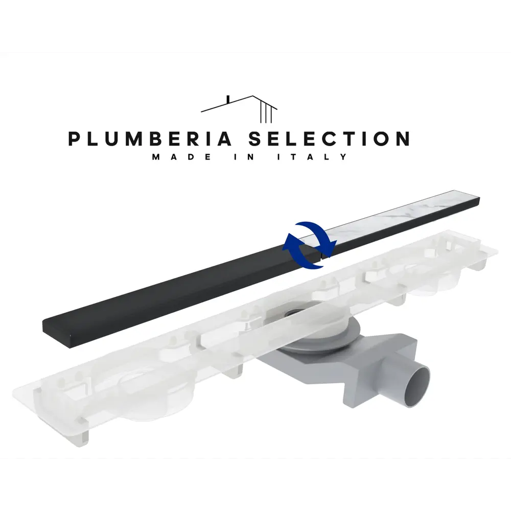 Фото 2 Трап для душа Plumberia selection PSM80NO комбинированный затвор 4x80 см нержавеющая сталь Фото 2 Трап для душа Plumberia selection PSM80NO комбинированный затвор 4x80 см нержавеющая сталь