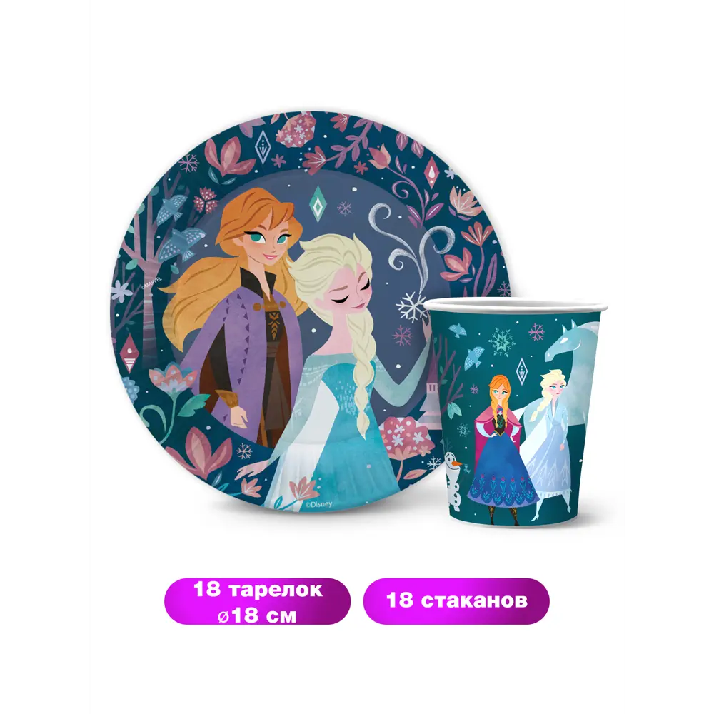 Фото 2 Набор тарелок Nd Play Frozen Сканди 36 предметов Более 10 персон бумага цвет разноцветный Фото 2 Набор тарелок Nd Play Frozen Сканди 36 предметов Более 10 персон бумага цвет разноцветный