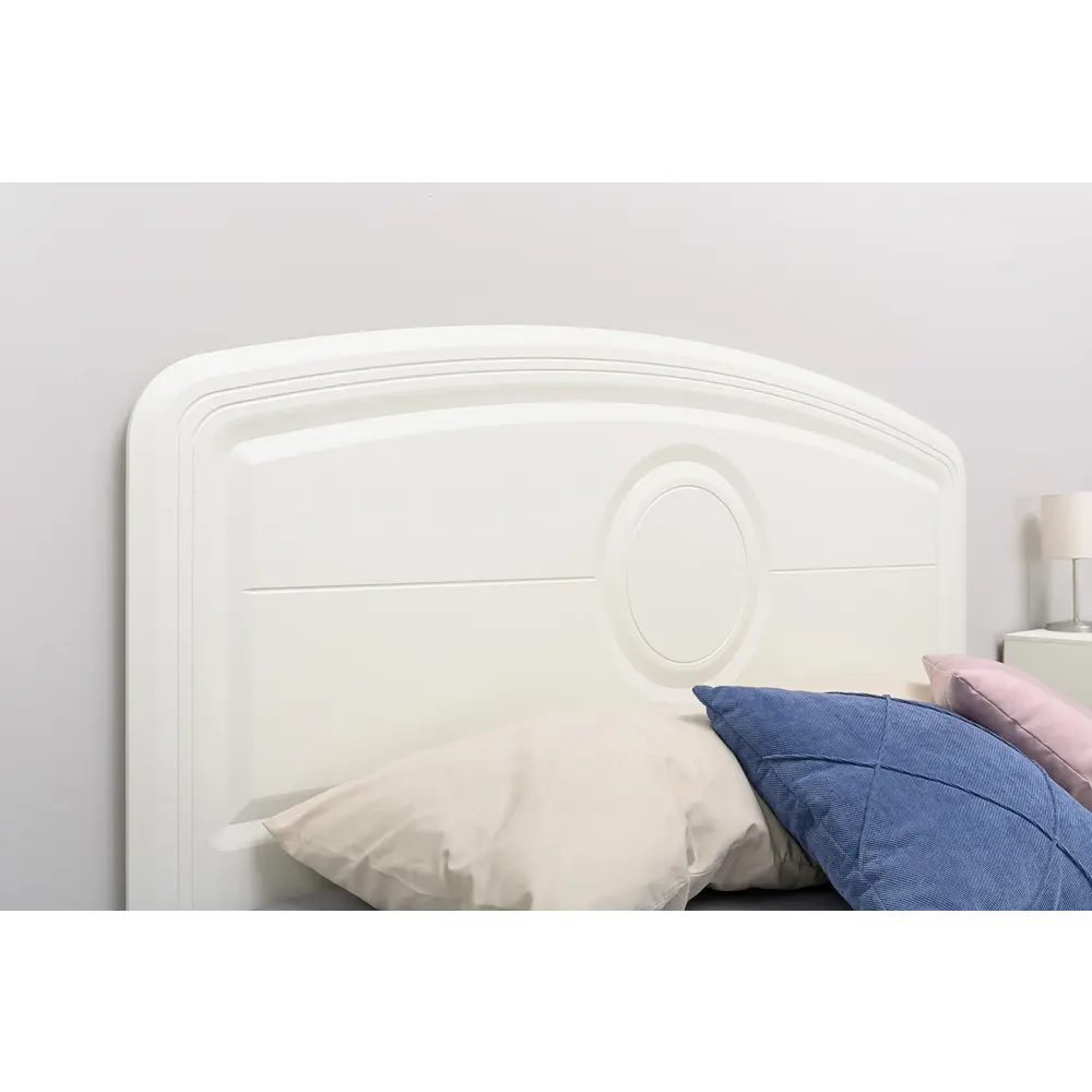 Фото 2 Кровать Mobi Валенсия 169.7x115.3x204 см ЛДСП цвет белый Фото 2 Кровать Mobi Валенсия 169.7x115.3x204 см ЛДСП цвет белый