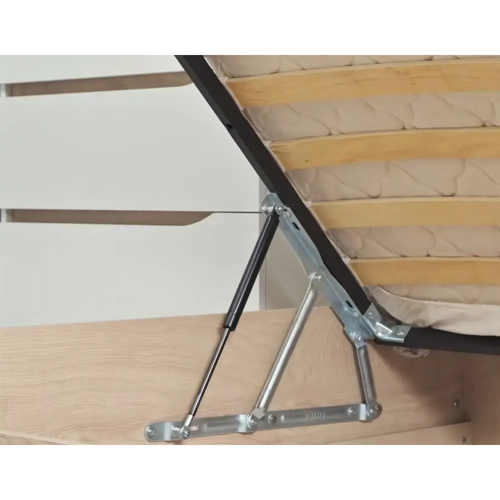 Фото 6 Кровать Mobi Муссон 165.6x103x221.7 см ЛДСП цвет белый Фото 6 Кровать Mobi Муссон 165.6x103x221.7 см ЛДСП цвет белый