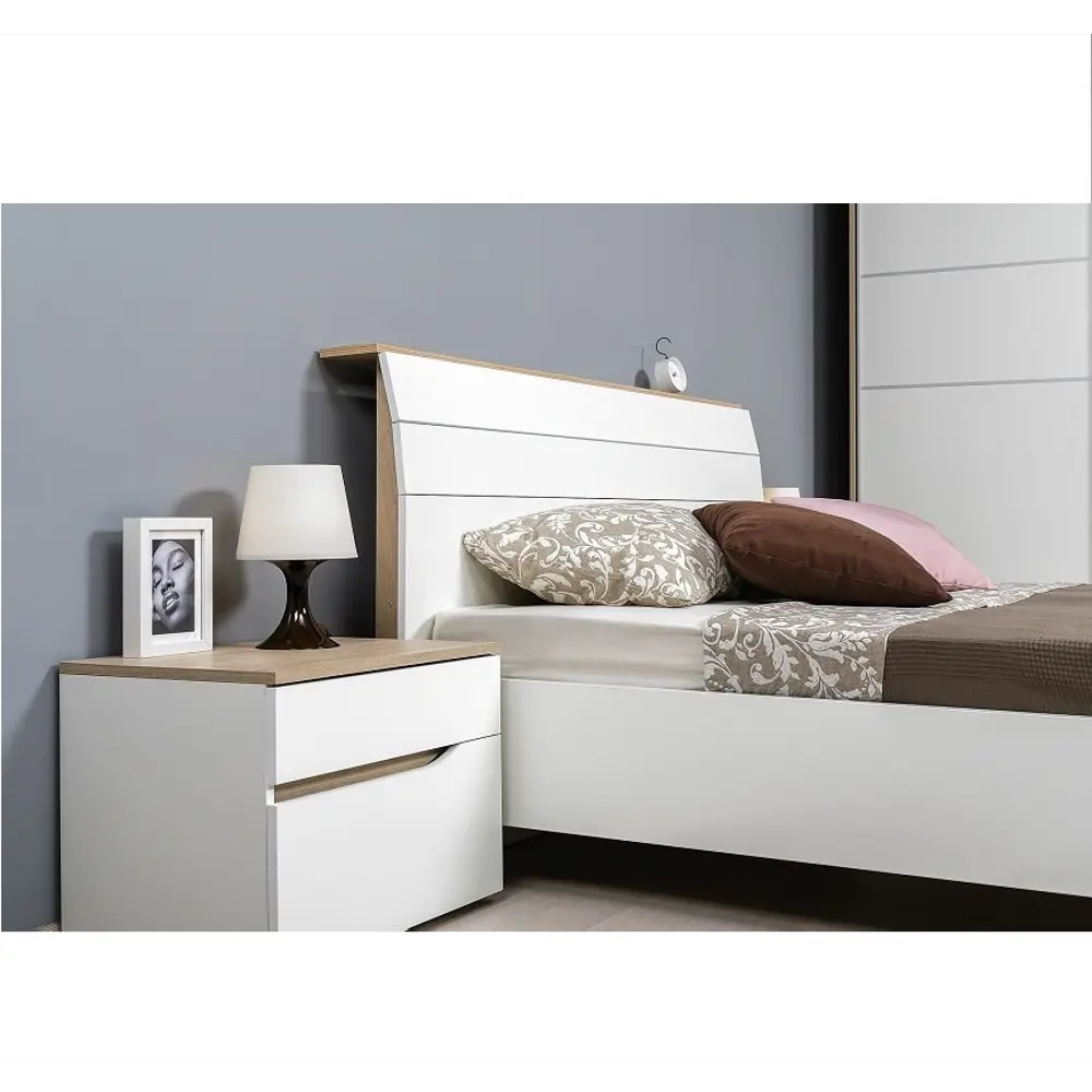 Фото 3 Кровать Mobi Муссон 165.6x103x221.7 см ЛДСП цвет белый