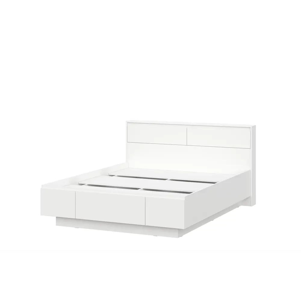 Фото Кровать Furniture integration Одри 166.7x95x218.2 см ЛДСП цвет белый Фото Кровать Furniture integration Одри 166.7x95x218.2 см ЛДСП цвет белый