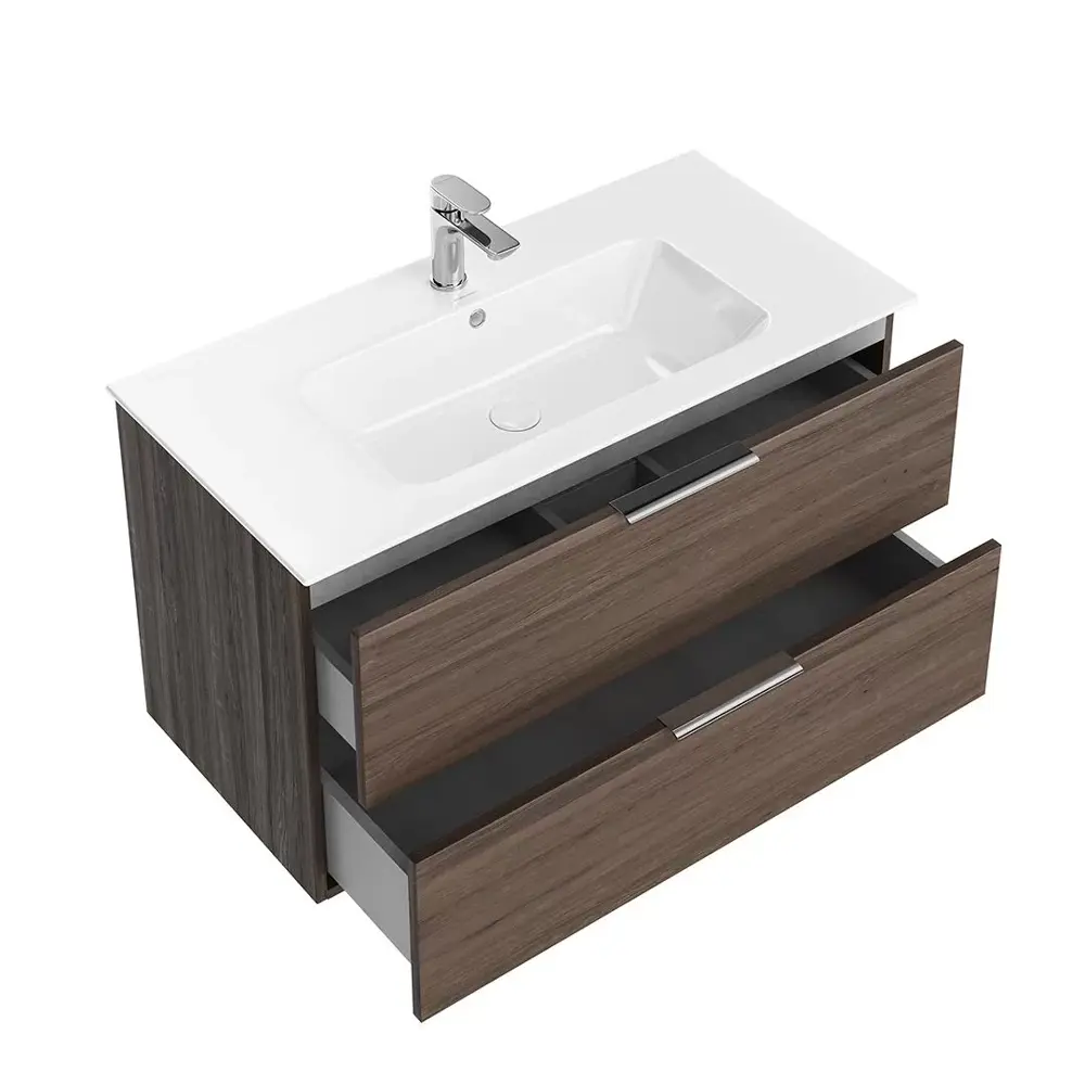 Фото 4 Тумба под раковину KERAMA MARAZZI Piano 95 подвесная цвет коричневый Фото 4 Тумба под раковину KERAMA MARAZZI Piano 95 подвесная цвет коричневый