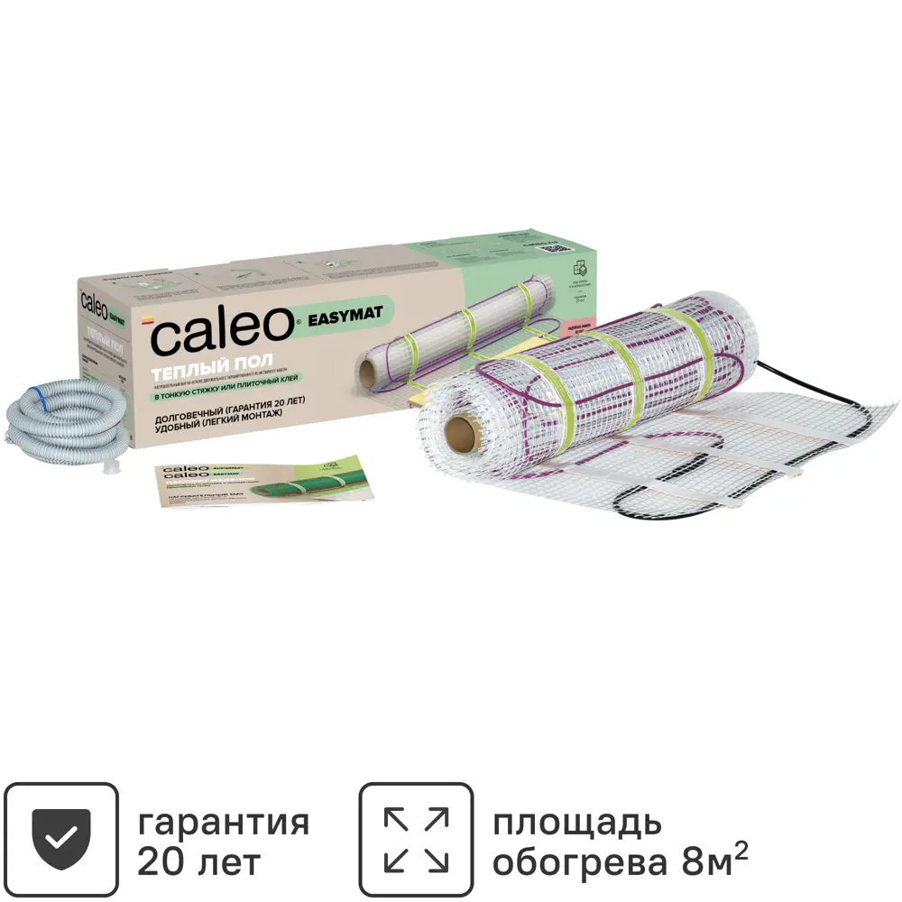 Фото Нагревательный мат для тёплого пола Caleo Easymat 8 м2 1120 Вт