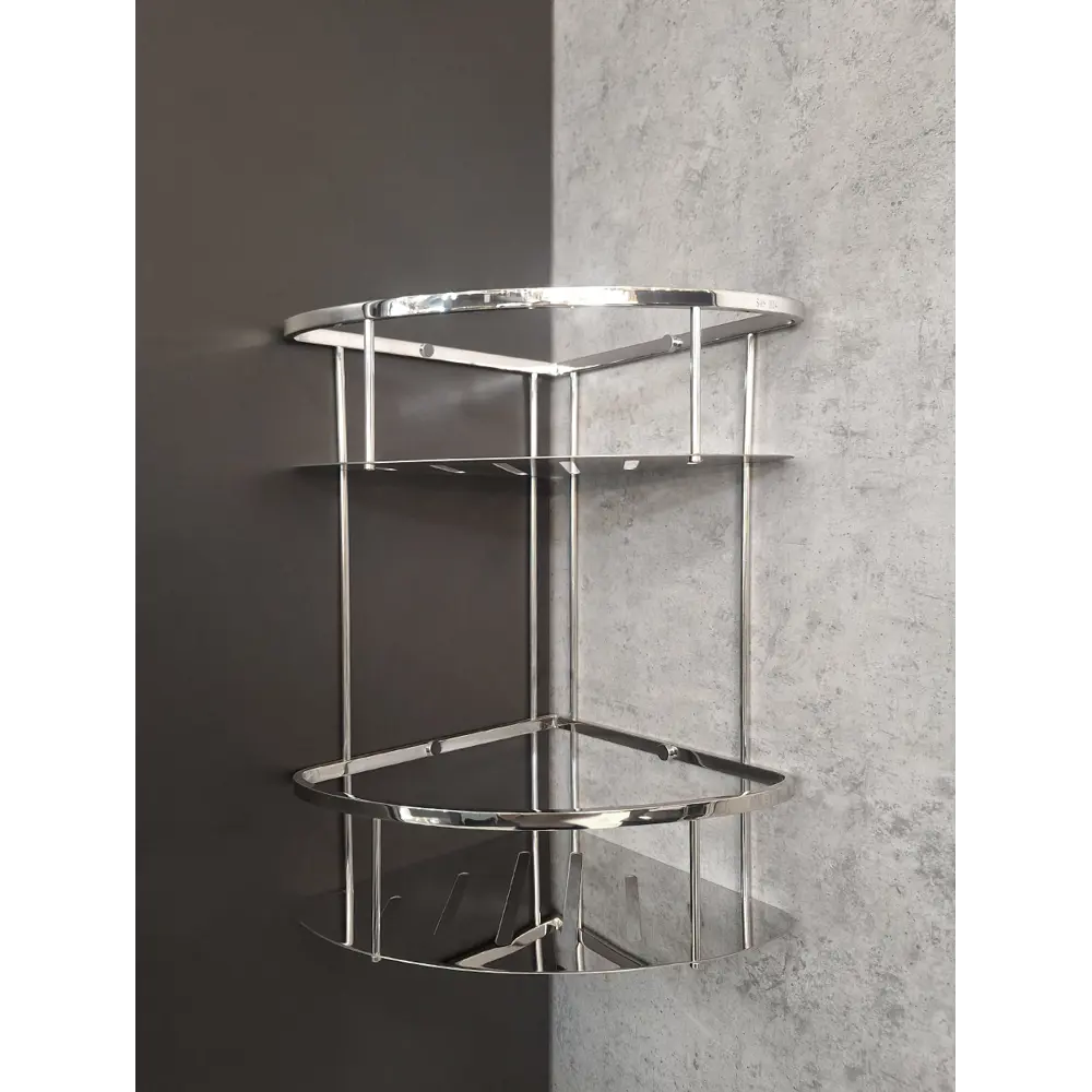 Фото 3 Полка для ванной комнаты altrobagno altrobagnob082303cr латунь 22.5x22.5 см цвет серый, серебристый Фото 3 Полка для ванной комнаты altrobagno altrobagnob082303cr латунь 22.5x22.5 см цвет серый, серебристый