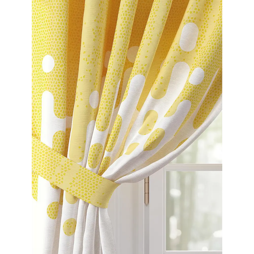 Фото 3 Комплект штор на ленте велюр Helga Винистрес 150x260 см цвет белый HH958420 Фото 3 Комплект штор на ленте велюр Helga Винистрес 150x260 см цвет белый HH958420